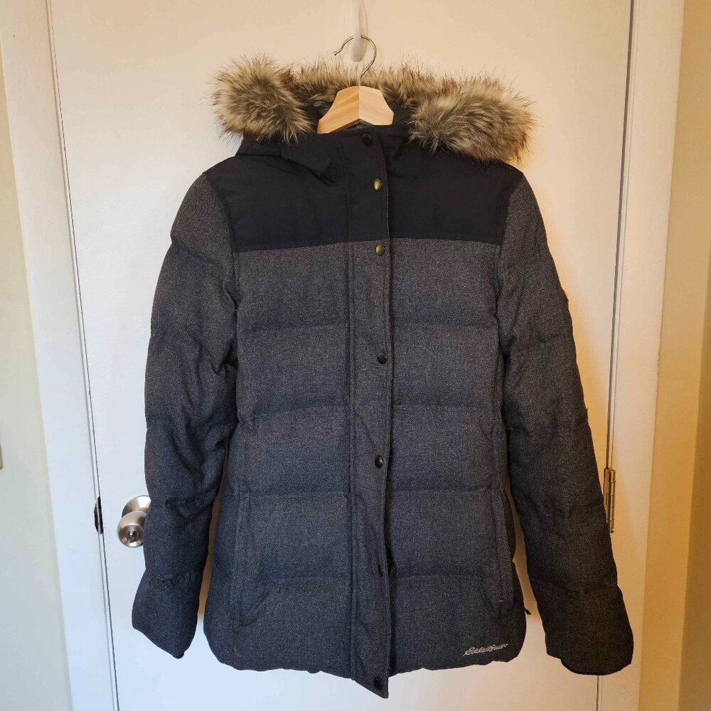 Eddie Bauer | Women's Size Medium | Down Winter Coat | Faux Fur Hood